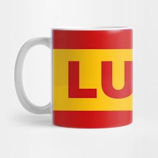 Lugo City in Spanish Flag Colors Mug